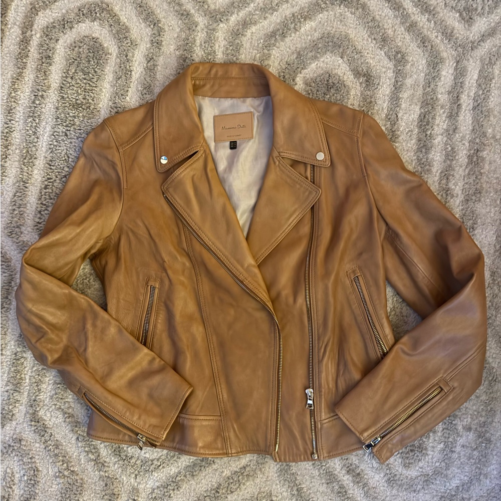 Massimo Dutti Napa Leather Jacket